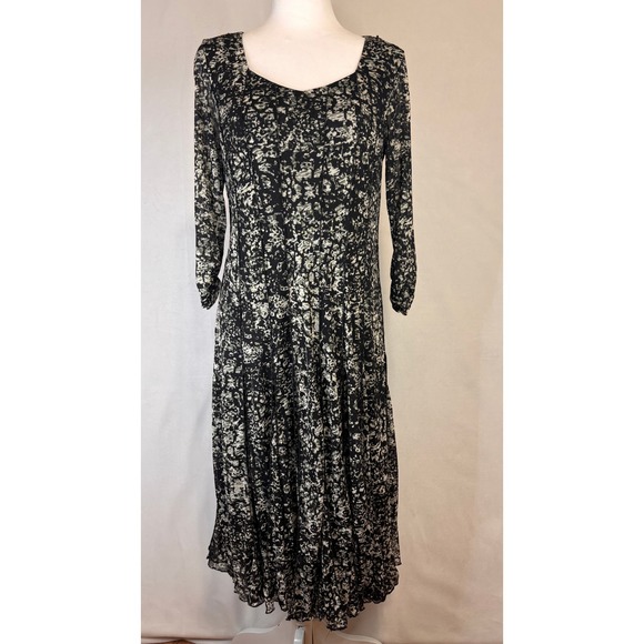 Coldwater Creek Dresses & Skirts - Coldwater Creek Mesh Dress Womens P10 Lettuce Hem Y2K Whimsigoth Fairy Grunge